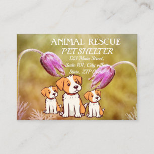 Animal Rescue Pet Shelter Organisatie Simple Chic Visitekaartje