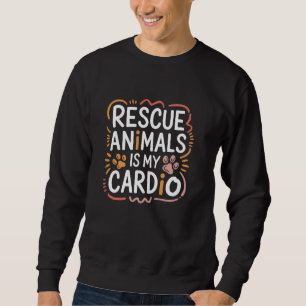 Animal Rescue Quote Shelter Red Hond en Kat R Trui