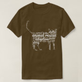 Animal Rescue WordCloud T-shirt (Design voorkant)