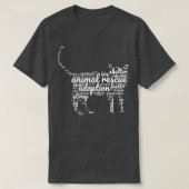 Animal Rescue WordCloud T-shirt (Design voorkant)