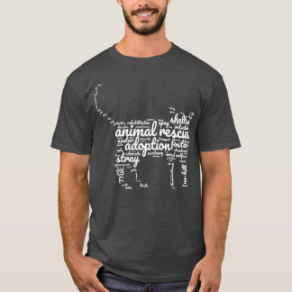 Animal Rescue WordCloud T-shirt