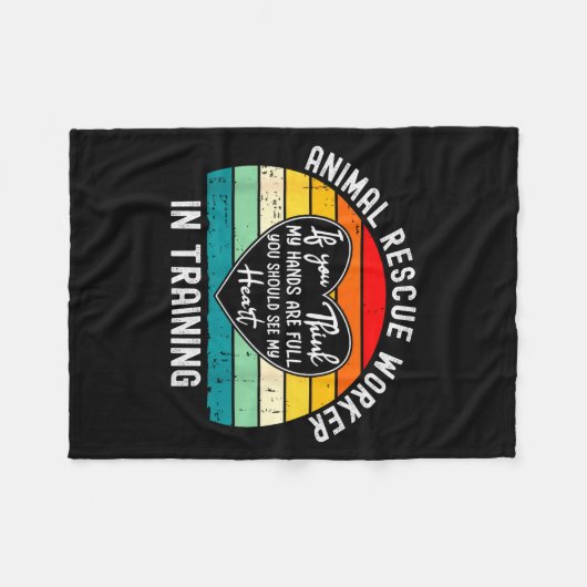 Animal Rescue Worker In Training Appreciation  Fleece Deken (Voorkant (Horizontaal))