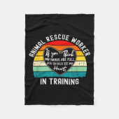 Animal Rescue Worker In Training Appreciation  Fleece Deken (Voorkant)