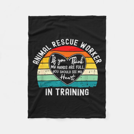 Animal Rescue Worker In Training Appreciation  Fleece Deken (Voorkant)