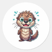 Animal Reward  Ronde Sticker (Voorkant)