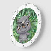 animal  rhino grote klok (Hoek)