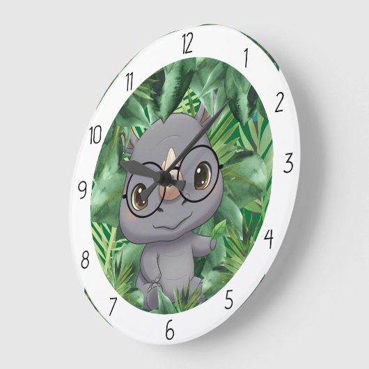 animal  rhino grote klok (Hoek)