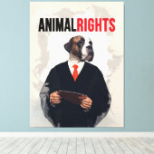 Animal Rights Canvas Afdruk (Insitu (Houten vloer))