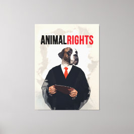 Animal Rights Canvas Afdruk