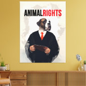 Animal Rights Canvas Afdruk (Insitu (Woonkamer))