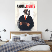 Animal Rights Canvas Afdruk (Insitu (Slaapkamer))