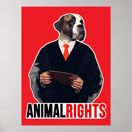 Animal Rights Poster (Voorkant)