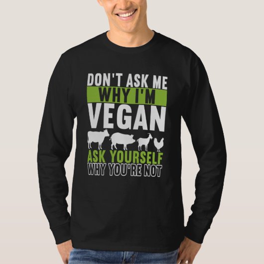 Animal Rights Vegan Vegetarian  7 T-shirt (Voorkant)