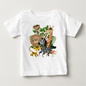Animal Safari Baby Raglan T-shirt (Voorkant)