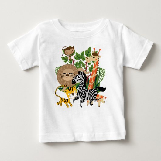Animal Safari Baby Raglan T-shirt (Voorkant)