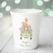 Animal Safari Baby shower Papieren Bekers