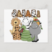 Animal Safari Briefkaart (Voorkant)