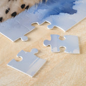 Animal Safari Cheetah Waterverf Legpuzzel (Zijkant)