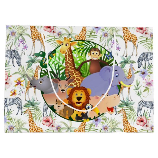 Animal Safari Groot Cadeauzakje (Achterkant)
