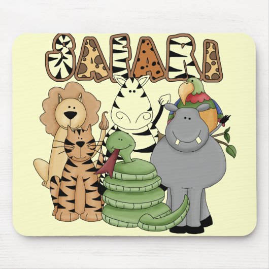 Animal Safari Muismat (Voorkant)