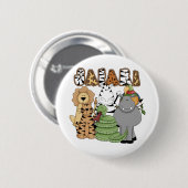 Animal Safari Ronde Button 5,7 Cm (Voorkant /achterkant)