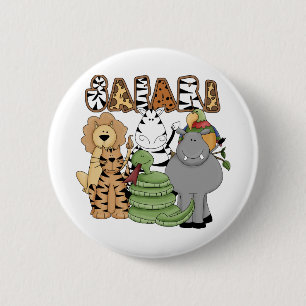 Animal Safari Ronde Button 5,7 Cm