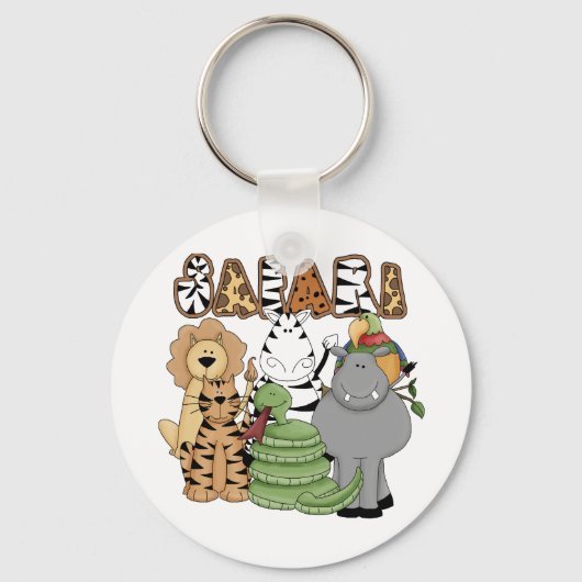 Animal Safari Sleutelhanger (Voorkant)