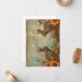  Animal Scenes Kaart Notitiekaartje (Voorkant / Achterkant in situ)