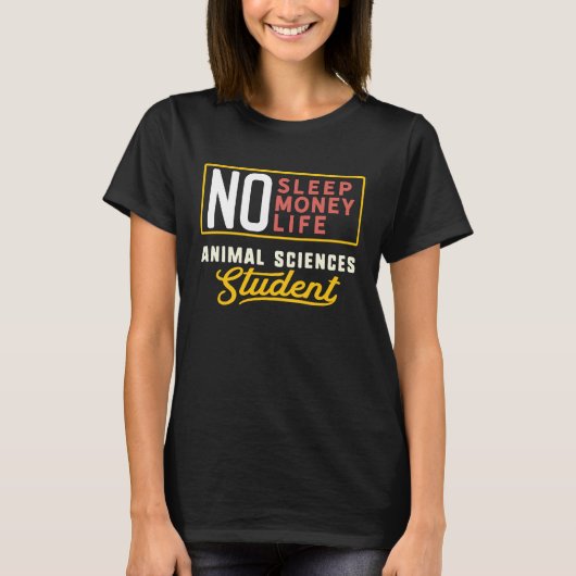 Animal Sciences Major Studen Graduation T-shirt (Voorkant)