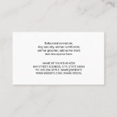 Animal Services | Groomer | Pet Store Visitekaartje (Achterkant)