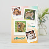 Animal Shelter Adoption Thank You Photo Card Kaart (Staand voorkant)