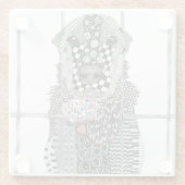 Animal Shelter Dog Glass Onderzetter Glazen Onderzetter (Achterkant)