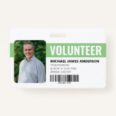 Animal Shelter Volunteer ID Badge (Voorkant)