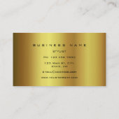 Animal Skin Black Gold Python Vip Mode Stylist Visitekaartje (Achterkant)