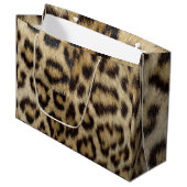 Animal Skin Brown Abstract Fur Glam Lampard VIP Groot Cadeauzakje (Voorkant Gekanteld)
