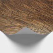 Animal Skin Bruin Abstract Beer Fur VIP Cadeaupapier (Hoek)
