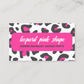 Animal Skin Leopard spot Visitekaartje (Voorkant)