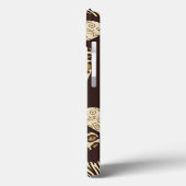 Animal skin with hearts Case-Mate iPhone case (Achterkant / Links)