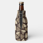 Animal skin with hearts flesjeskoeler (Fles Achterkant)