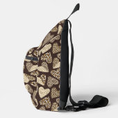Animal skin with hearts sling bag (Rechts)