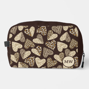 Animal skin with hearts toilettasje