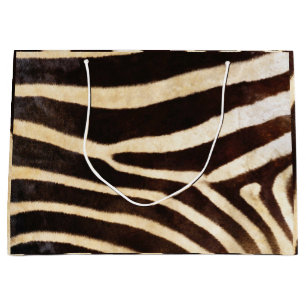 Animal Skin Zebra Safari Bruin Wit Zwart Groot Cadeauzakje