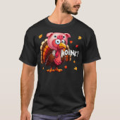 Animal Sound Thanksgiving Turkey Cosplay Pig Farme T-shirt (Voorkant)