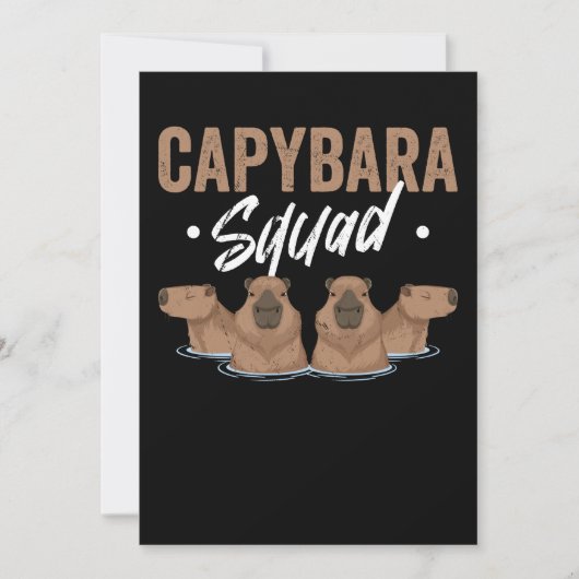 Animal Squad Rodent Capybara Kaart (Voorkant)
