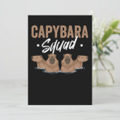 Animal Squad Rodent Capybara Kaart (Staand voorkant)