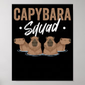 Animal Squad Rodent Capybara Poster (Voorkant)