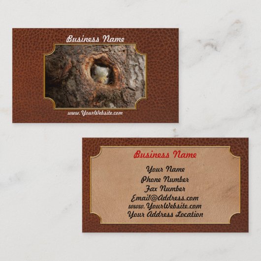 Animal - Squirrel - I'm not shy I'm an introvert Visitekaartje (Voorkant / Achterkant)