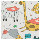 Animal Super Hero Stof (Close Up)