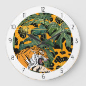 animal  tiger at the jungle grote klok (Voorkant)