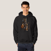 Animal Tiger  Guitar  Tiger Playing Electric Guita Hoodie (Voorkant volledig)
